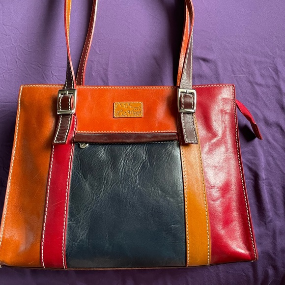 I’Mago Italian leather purse from Florence, Italy. Multi color. - Picture 1 of 10